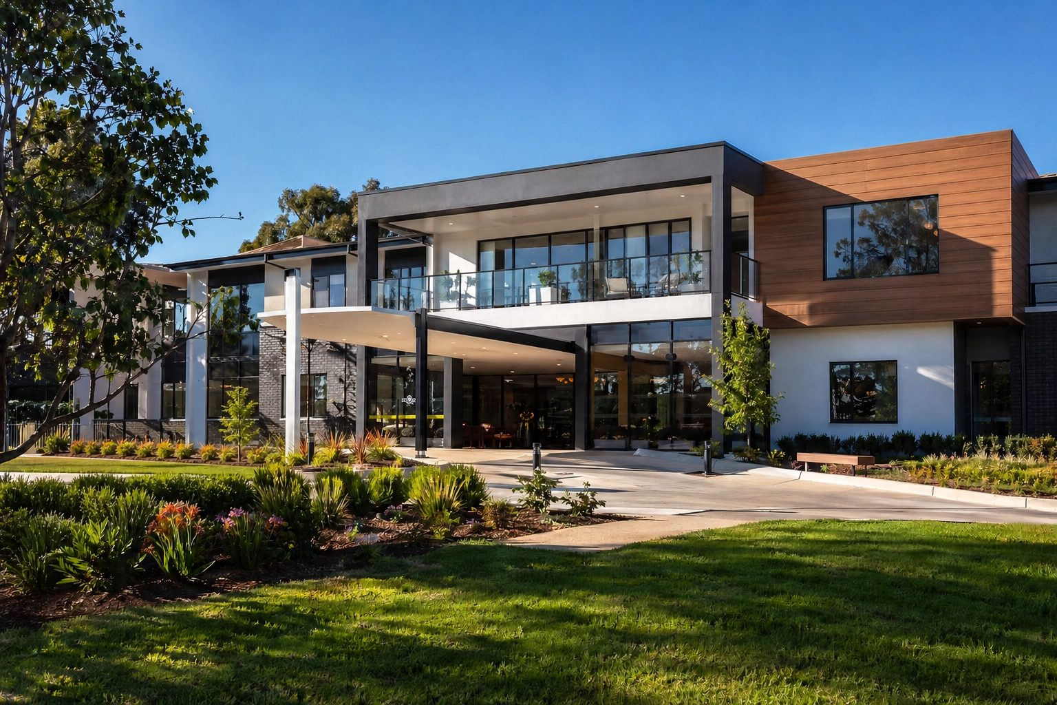 building facade of an aged care facility in NSW