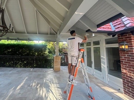 Exterior painting works in residential home Sydney Premier Painting